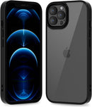 iPhone 16 Pro Transparent Hybrid Hard Shell Plastic & Soft Silicone Rubber Bumper