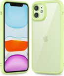 iPhone 16 Pro Transparent Hybrid Hard Shell Plastic & Soft Silicone Rubber Bumper