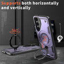 Heavy - Duty Galaxy S25 Ultra Case with 360° Rotatable Ring Kickstand