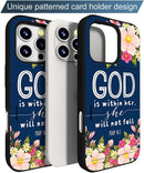 iPhone 16 Pro Case Cute Card Holder Slim Cases Paws Dog Craws