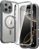 iPhone 16 Case, Full Body Rugged Case Touch Sensitive Anti - Scratch Screen Protector Pink