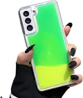 Galaxy S25 Ultra Glow in The Dark Quicksand Liquid Fluorescent Case
