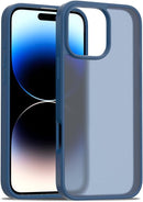 iPhone 16 Pro Case Matte Military Grade Drop Protection Frosted Translucent Black