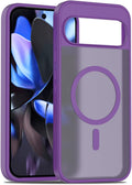 Case Fit for Google Pixel 10 Pro XL Compatible with MagSafe Magnetic Shockproof Military Grade Protection Rugged Phone Cover for Pixel 10 Pro XL (Purple)