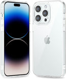 iPhone 16 Pro Transparent Hybrid Hard Shell Plastic & Soft Silicone Rubber Bumper