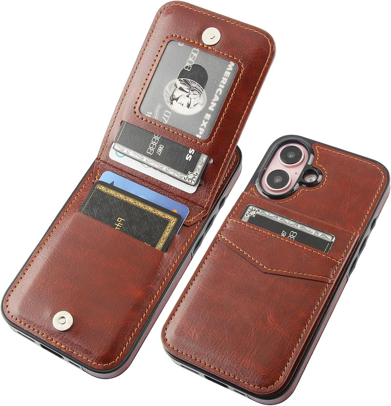 iPhone 16 Wallet Case – Heavy-Duty Card Holder Cover iPhone 16 Wallet Case – Heavy-Duty Card Holder Cover