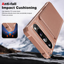 Google Pixel 9 Pro XL 6.8 PU Leather Slim Phone Case Protective Wallet Cover Brown