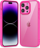 iPhone 16 Pro Transparent Hybrid Hard Shell Plastic & Soft Silicone Rubber Bumper