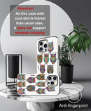 iPhone 16 Pro Case Cute Card Holder Slim Cases Paws Dog Craws