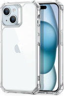 iPhone 16 Case Stand, 23FT Military Grade Drop Protection Heavy Duty Magnetic Phone Case Black