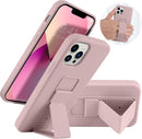 Case for iPhone 16 with Vertical Kickstand + Flexible Soft Liquid Silicone Protective Cover