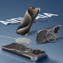 Frameless Magnetic Kickstand Metal Case for iPhone 16 Pro Max