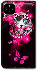 Google Pixel 5 Colorful Universe Sky Leather Flip Phone Case Wallet Cover