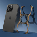 Frameless Magnetic Kickstand Metal Case for iPhone 16 Pro Max