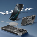 Frameless Magnetic Kickstand Metal Case for iPhone 16 Pro Max