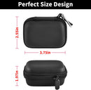 Compact hard shell case for small battery pack chargers
