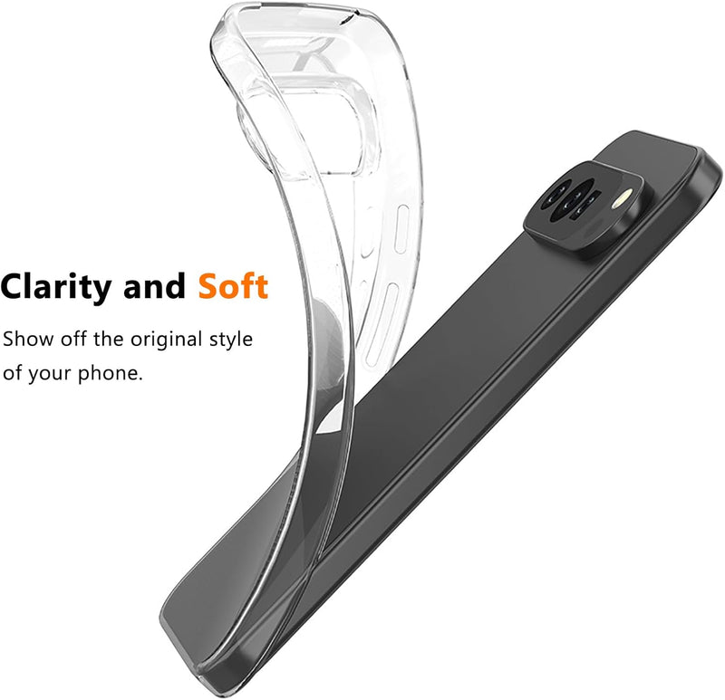 TENOC Phone Case for Google Pixel 10 Pro XL, Clear Case Shockproof Protective Bumper Slim Cover for 6.8 Inch