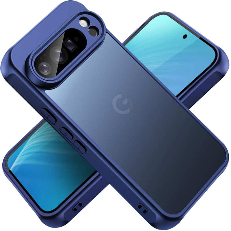 for Google Pixel 10 Pro XL Case, Thin Anti-Scratch PC Matte Translucent Back & Flexible TPU Shockproof Protection Phone Cover case for Google Pixel 10 Pro XL (Purple)