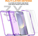 Samsung Galaxy S24/S25 Plus 3 - Layer Crystal Transparent Protective Case