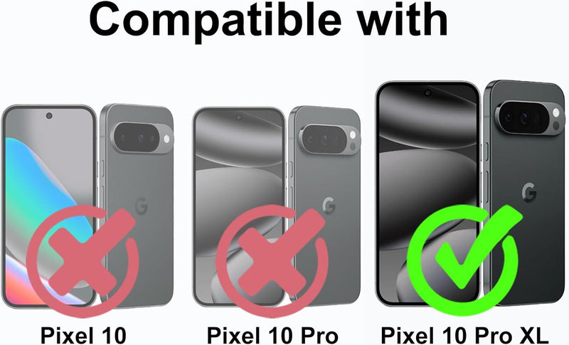 TENOC Phone Case for Google Pixel 10 Pro XL, Clear Case Shockproof Protective Bumper Slim Cover for 6.8 Inch