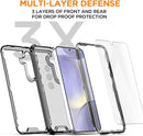 Samsung Galaxy S24/S25 Plus 3 - Layer Crystal Transparent Protective Case