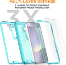 Samsung Galaxy S24/S25 Plus 3 - Layer Crystal Transparent Protective Case