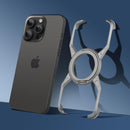 Frameless Magnetic Kickstand Metal Case for iPhone 16 Pro Max