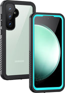 Galaxy S23 FE waterproof case IP68 built-in screen protector blue
