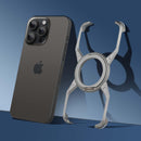 Frameless Magnetic Kickstand Metal Case for iPhone 16 Pro Max