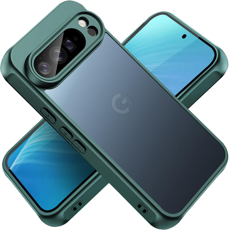 for Google Pixel 10 Pro XL Case, Thin Anti-Scratch PC Matte Translucent Back & Flexible TPU Shockproof Protection Phone Cover case for Google Pixel 10 Pro XL (Purple)