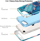 iPhone 16 Pro Case Heavy Duty Full Body Shockproof Protection 3 in 1 Hybrid Hard PC
