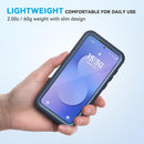 Galaxy S25 FE navy blue waterproof case underwater IP68 submersion demo