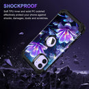 iPhone 16 Pro Case Glow Dark Three Layer Heavy Duty Shockproof Protection Hard Plastic Bumper+Soft Silicone Case
