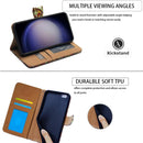 Google Pixel 5 Colorful Universe Sky Leather Flip Phone Case Wallet Cover