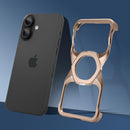 Frameless Magnetic Kickstand Metal Case for iPhone 16 Pro Max