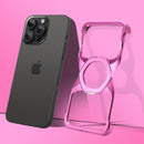 Frameless Magnetic Kickstand Metal Case for iPhone 16 Pro Max