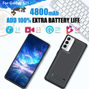 Slim Galaxy S21 battery charger case with 360 degree protection