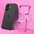 Frameless Magnetic Kickstand Metal Case for iPhone 16 Pro Max