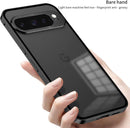 Google Pixel 9 Pro Luxury Premium Aluminum Alloy Shockproof Bumper Frame Plastic Back Cover Black