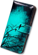 Google Pixel 5 Colorful Universe Sky Leather Flip Phone Case Wallet Cover