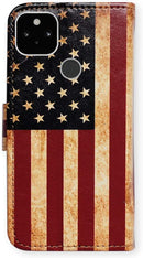 Google Pixel 5 Colorful Universe Sky Leather Flip Phone Case Wallet Cover