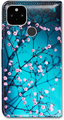 Google Pixel 5 Colorful Universe Sky Leather Flip Phone Case Wallet Cover