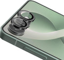 Galaxy Z Flip 8 Camera Lens Protector, 9H Tempered Glass Metal Lens Cover, Black