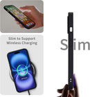 iPhone 16 Pro Case Matte Military Grade Drop Protection Frosted Translucent Black