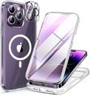 iPhone 16 Pro Case Full - Body Phone Built - in Glass Screen Protector Military