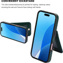 iPhone 16 Case Wallet Credit Card Holder Heavy Duty Protective Cover 16 6.1 Inch Mint Green