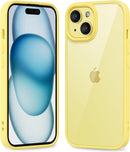 iPhone 16 Pro Transparent Hybrid Hard Shell Plastic & Soft Silicone Rubber Bumper