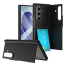For Samsung Galaxy Z Fold8 Ultra Case with Tempered Glass Film Card Holder Stand Wallet Cover