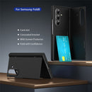 For Samsung Galaxy Z Fold8 Ultra Case with Tempered Glass Film Card Holder Stand Wallet Cover