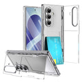 For Samsung Galaxy Z Fold8 Ultra Case with Tempered Glass Film Card Holder Stand Wallet Cover